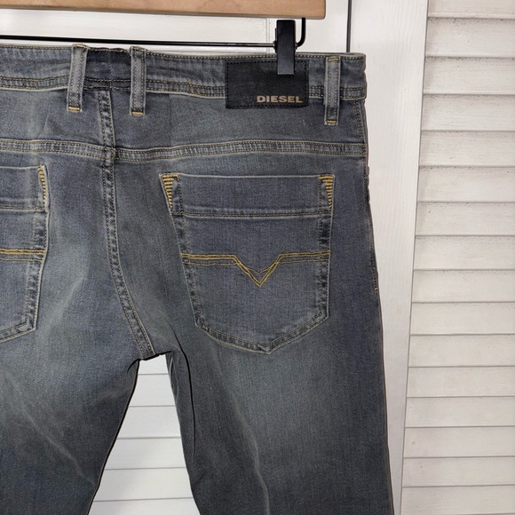 Diesel Safado Straight W36 L32 Gray Wash Stretch Denim Jeans - Picture 4 of 6